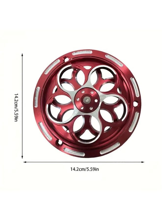 Silvery Motorcycle Engine Radiator Guard Fan Cover Heavy Duty Metal Rear Mount Cooling - Image 2